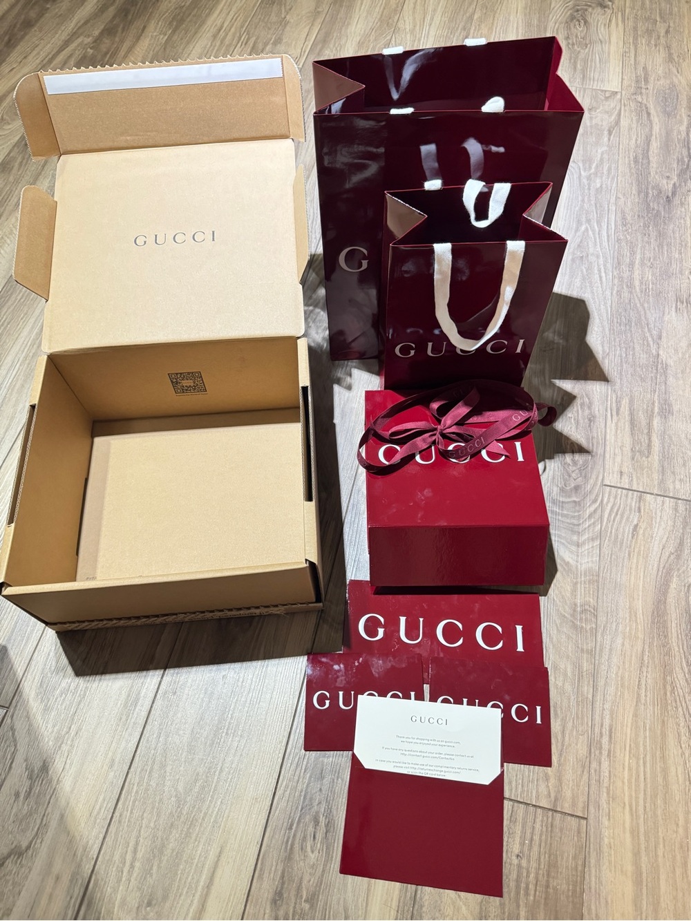 Gucci empty box